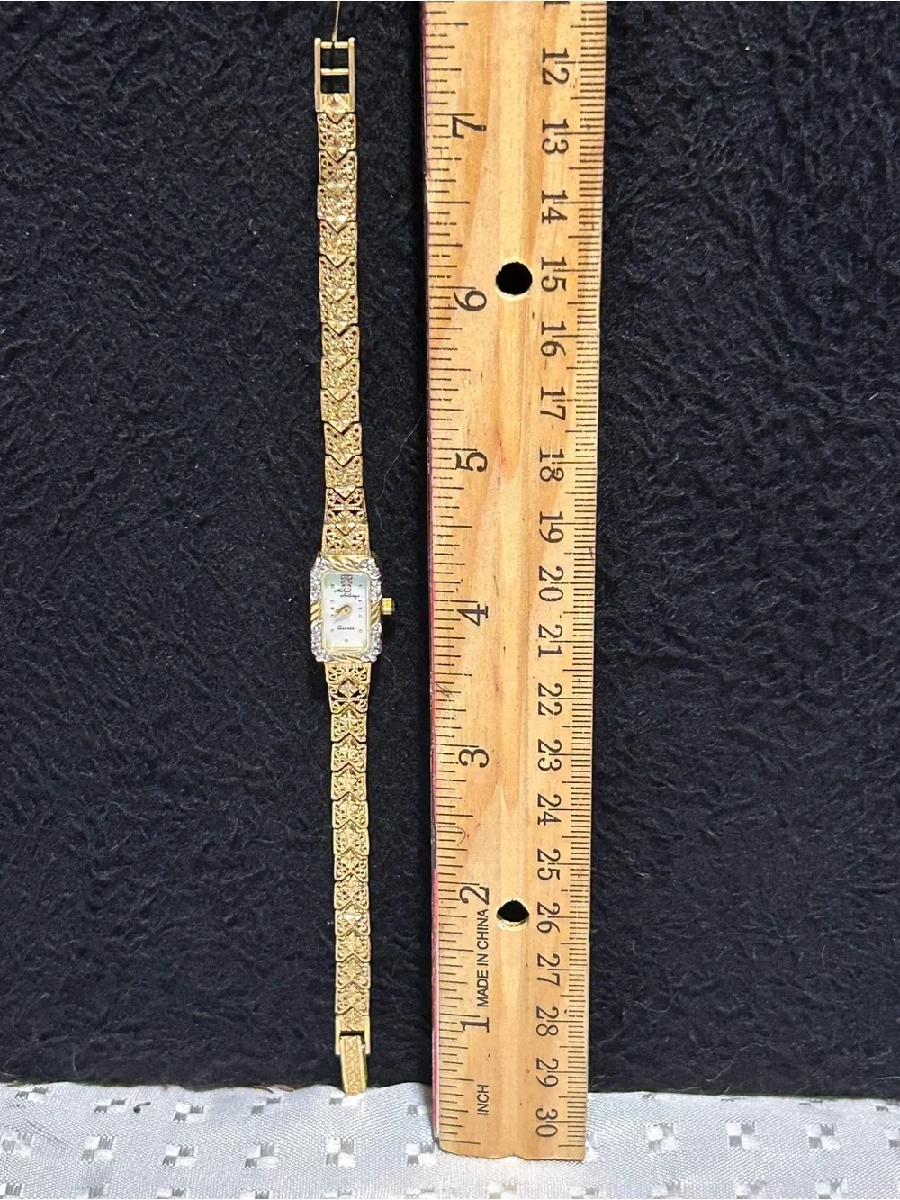Michael Anthony Watch Womens 14k Yellow Gold Diamond Mother Of Pearl Dial 7.25